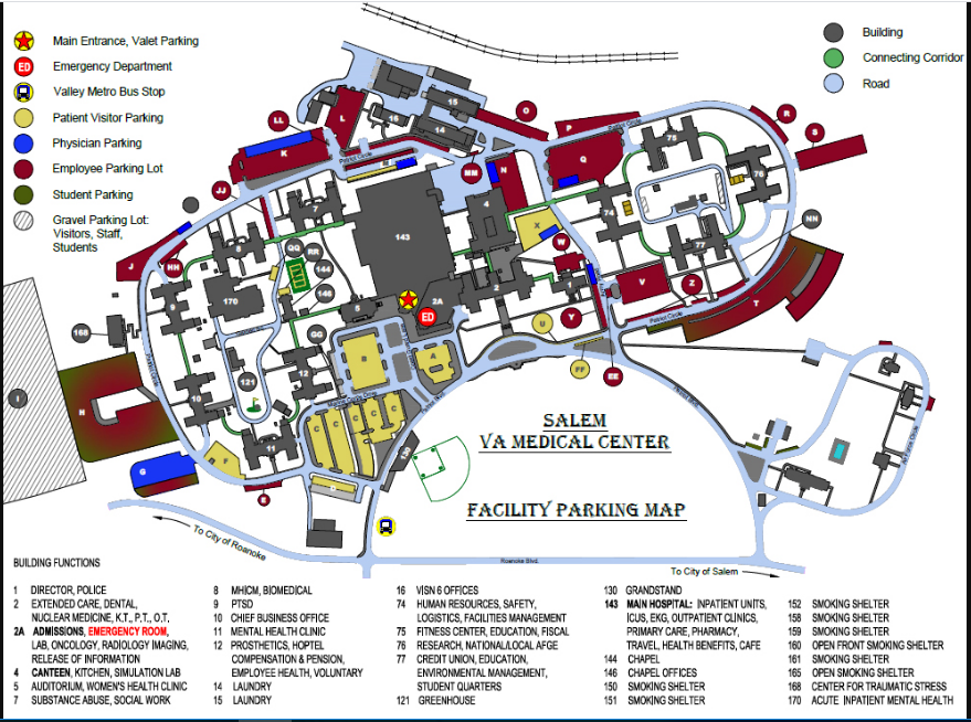 Campus Map VA Salem Health Care Veterans Affairs